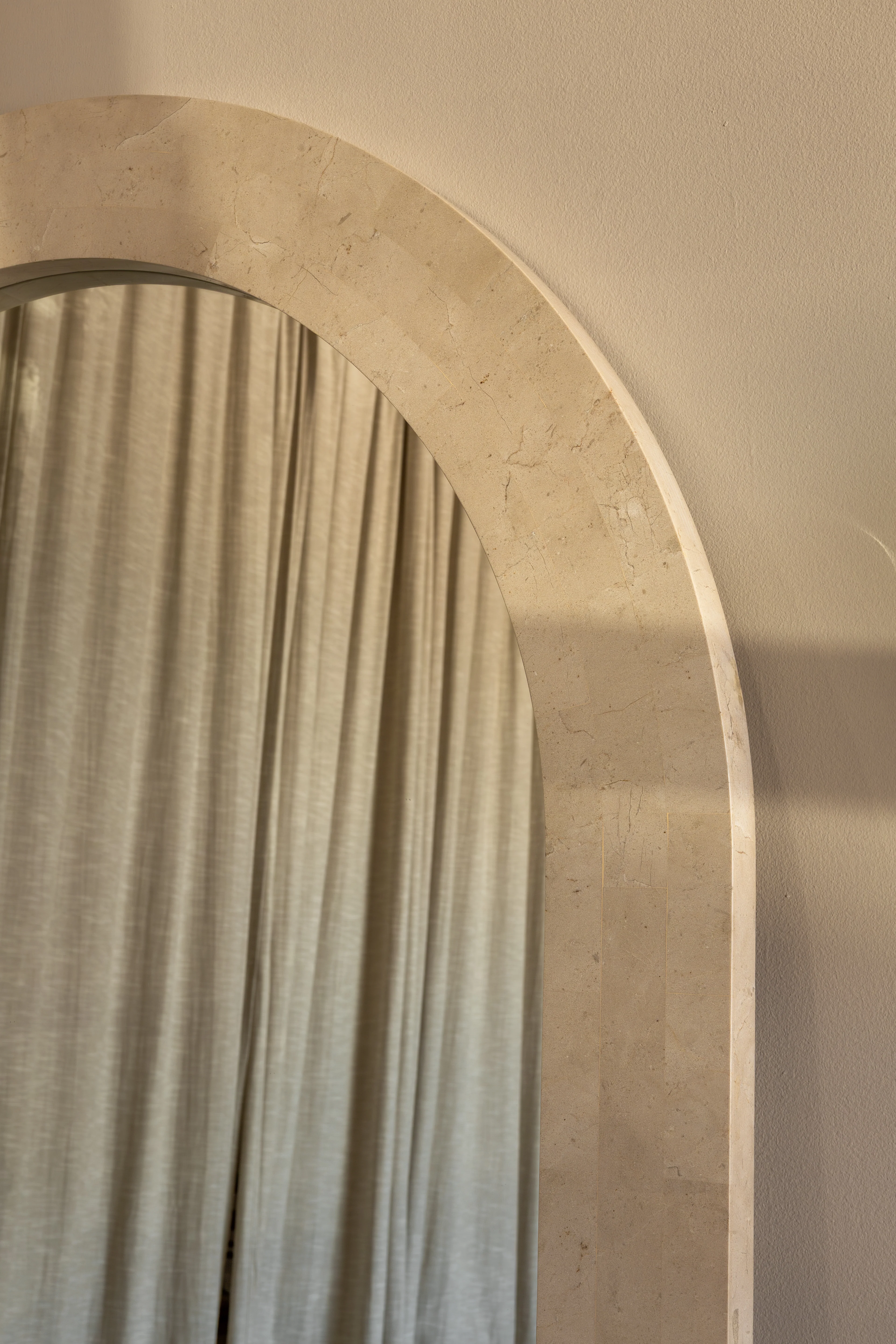 Esta Floor Mirror | Spanish Beige Marble - Image 3