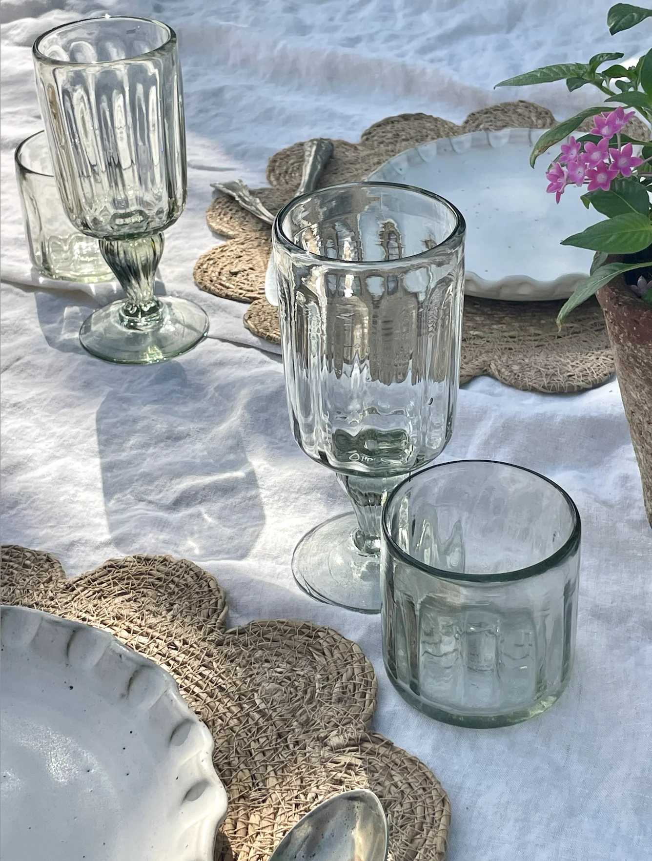 Handblown Fluted Glass - Image 5