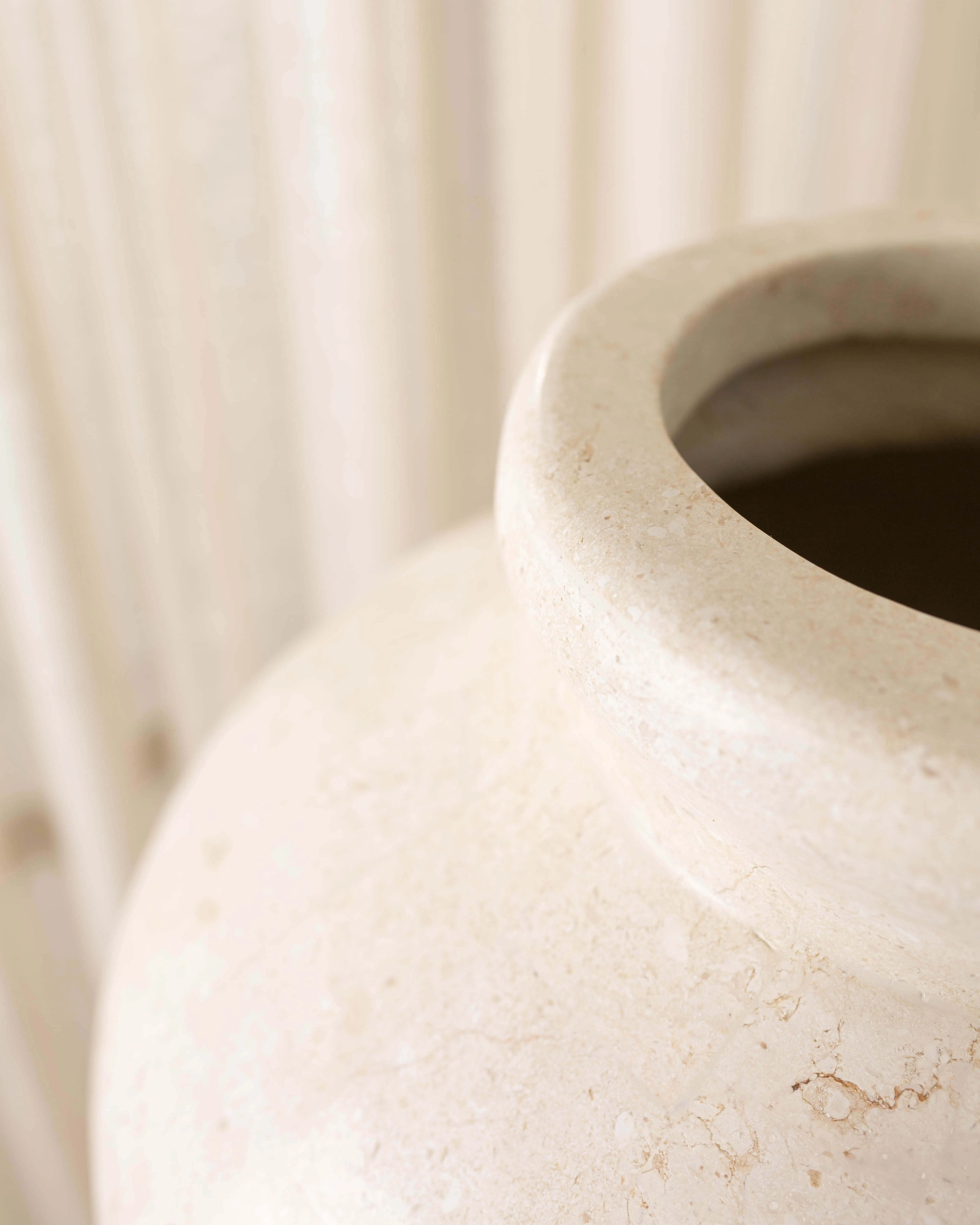 Laguna Vase | Natural White Stone Small - Image 5
