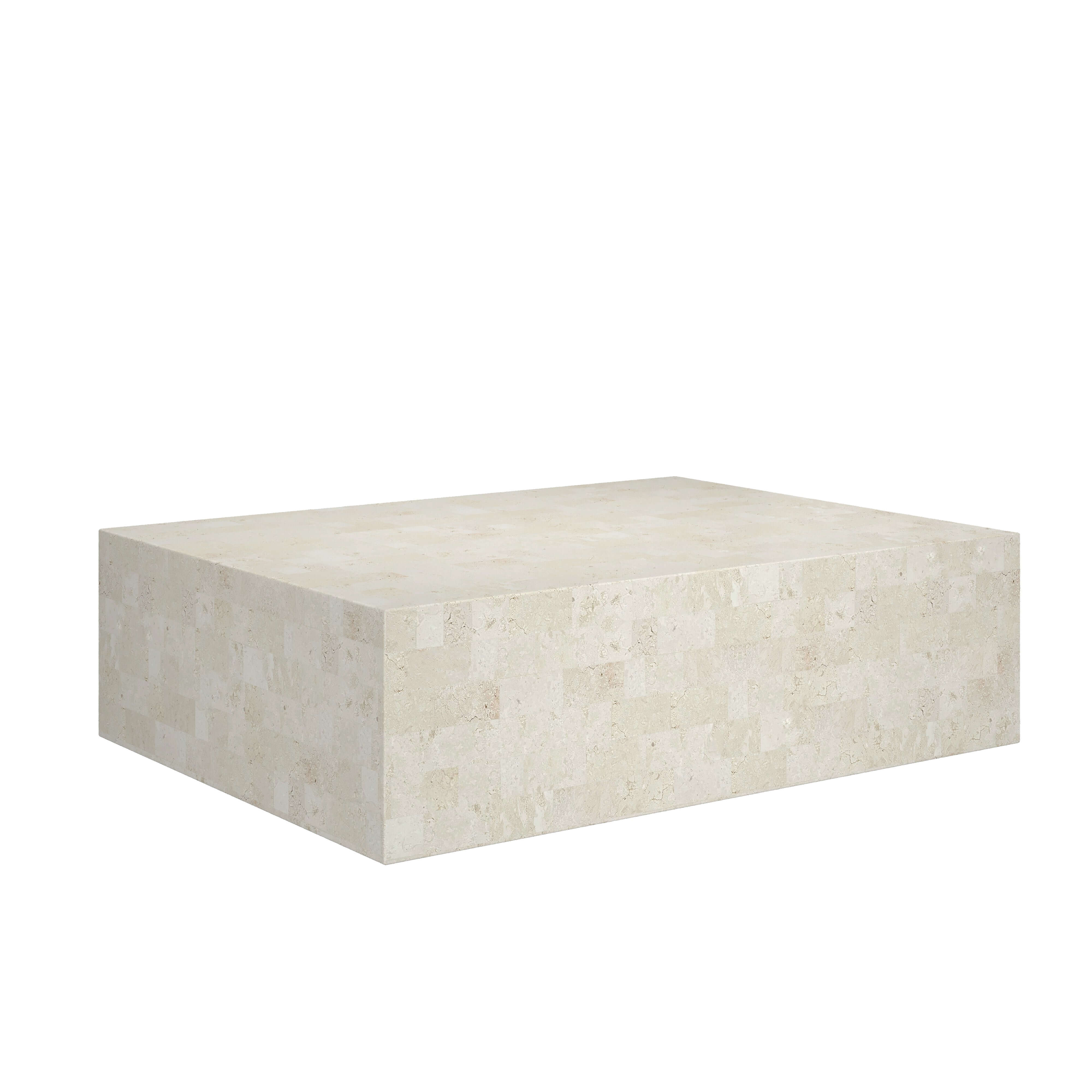 Mala Coffee Table | Natural White Fossil Stone - Image 5