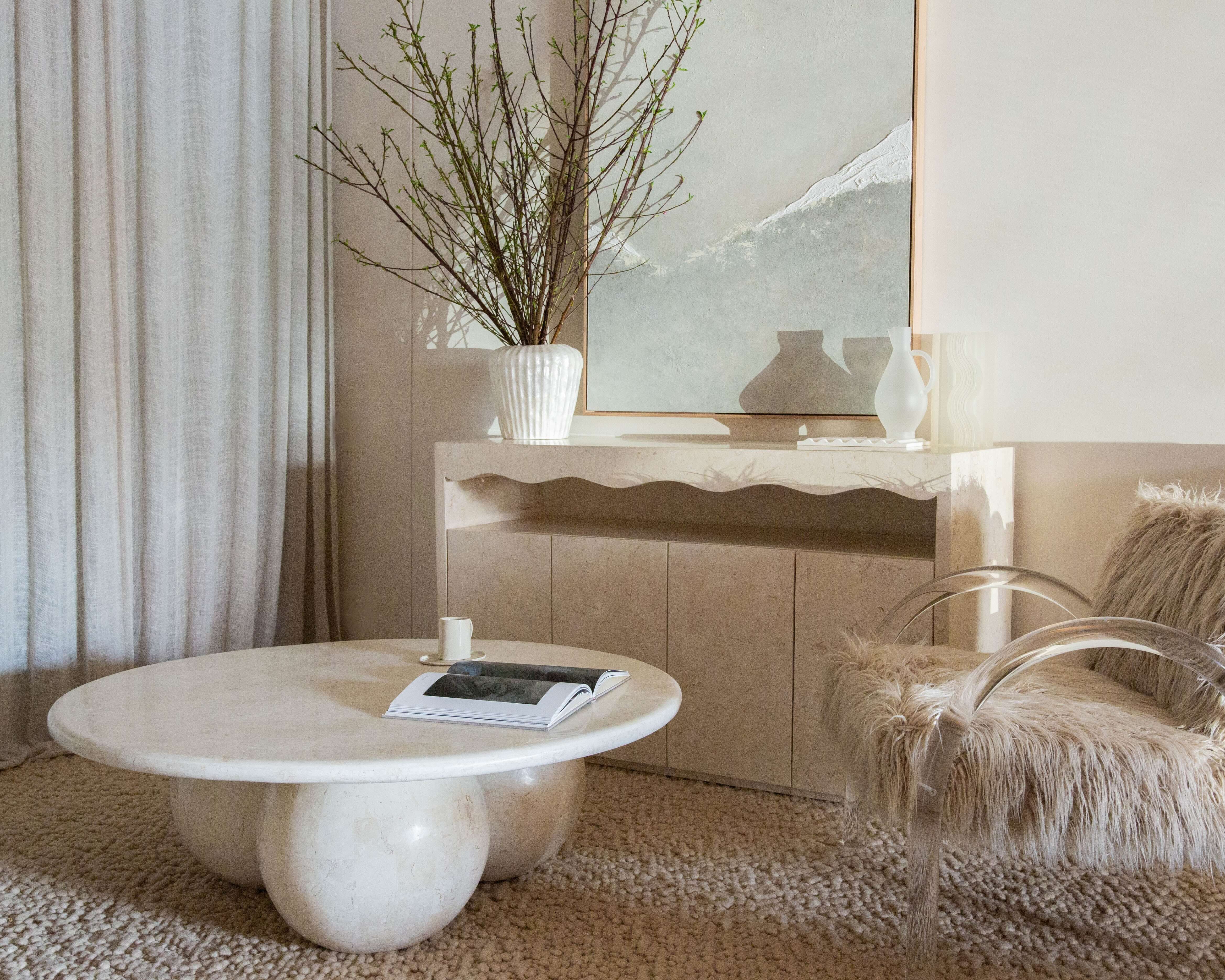 Miro Coffee Table | Natural White Stone - Image 4
