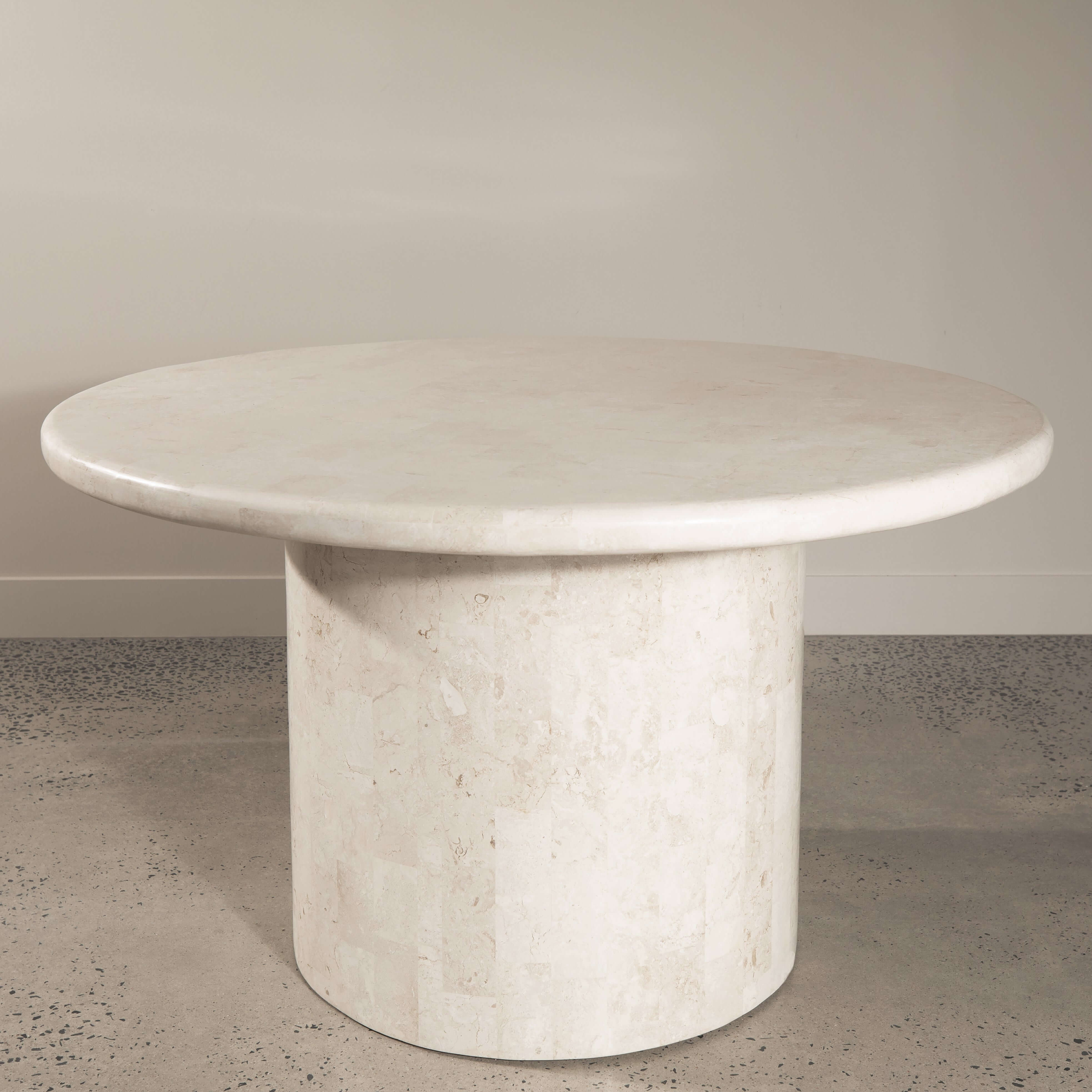 Paradis Round Dining Table | 130cm | Spanish Beige Marble - Image 5