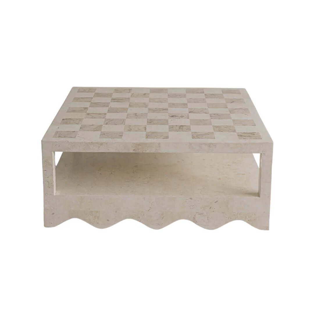 Sable Coffee Table | Natural White Stone - Image 4