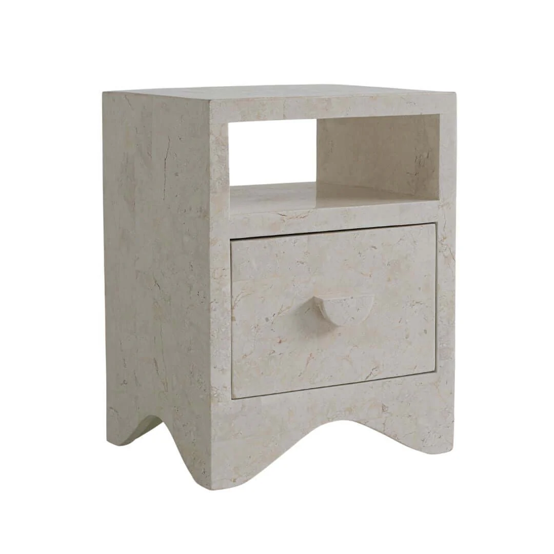 Sable Side Table | Natural White Stone - Image 3