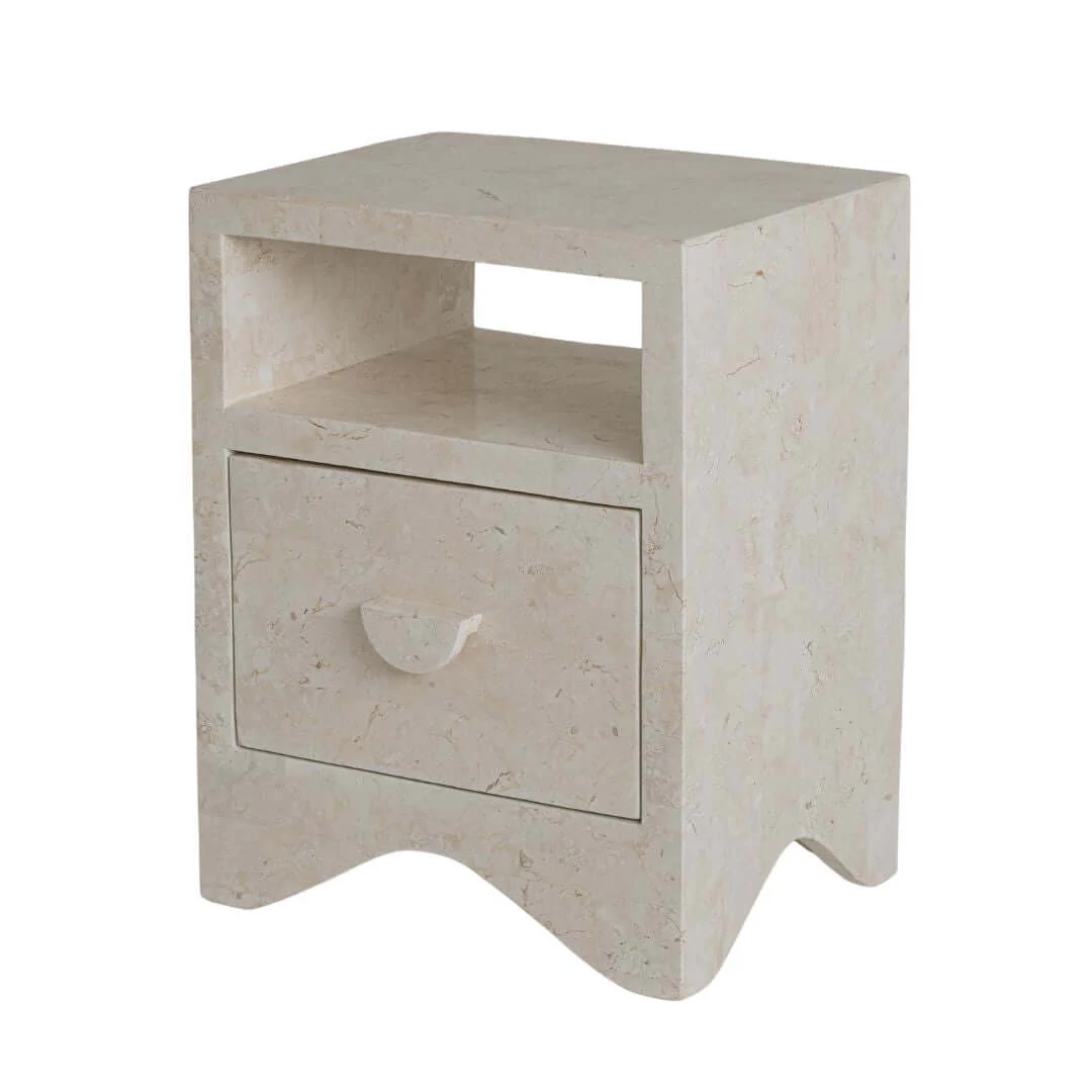 Sable Side Table | Natural White Stone - Image 4