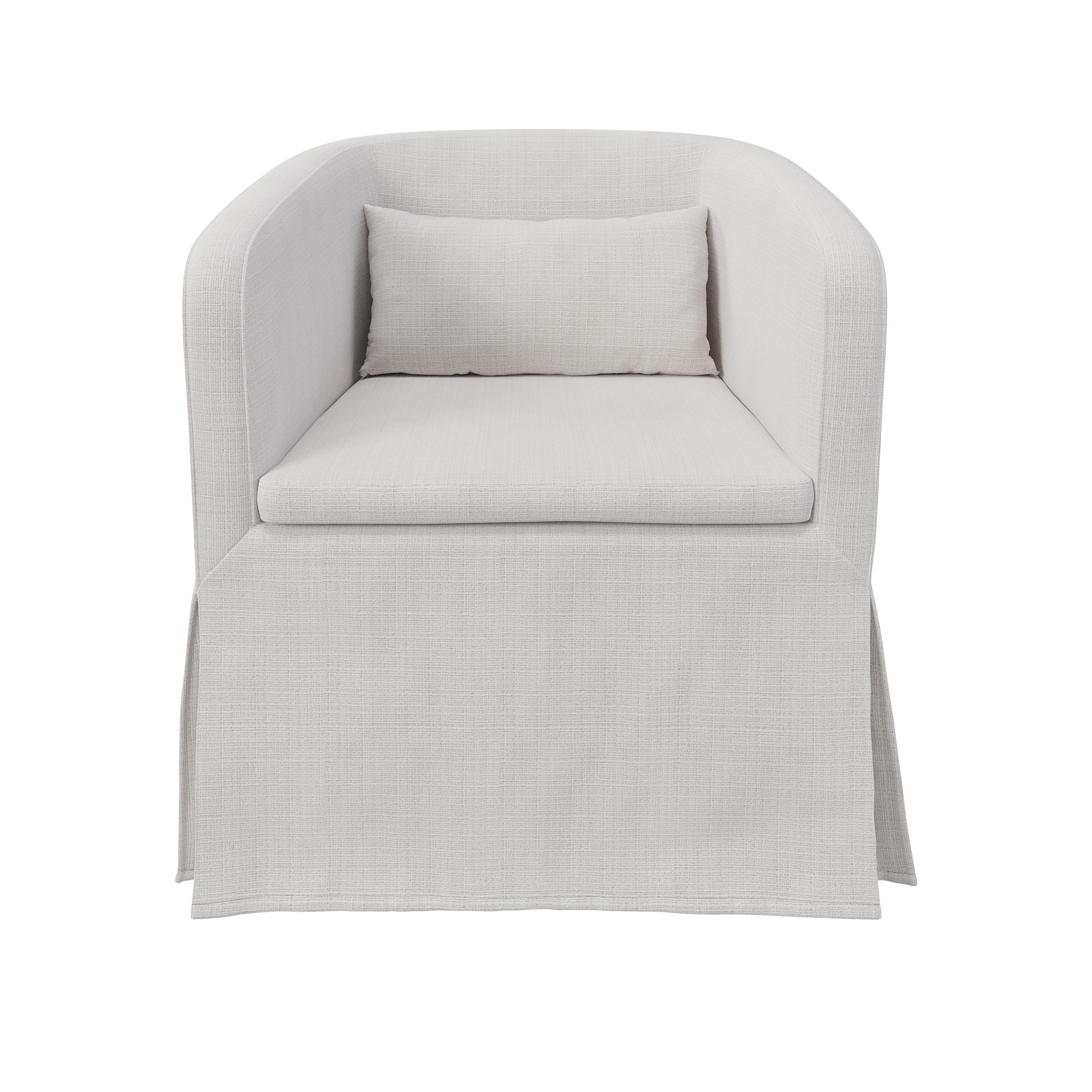 Sable Tub Chair | Woven Ivory - Image 4