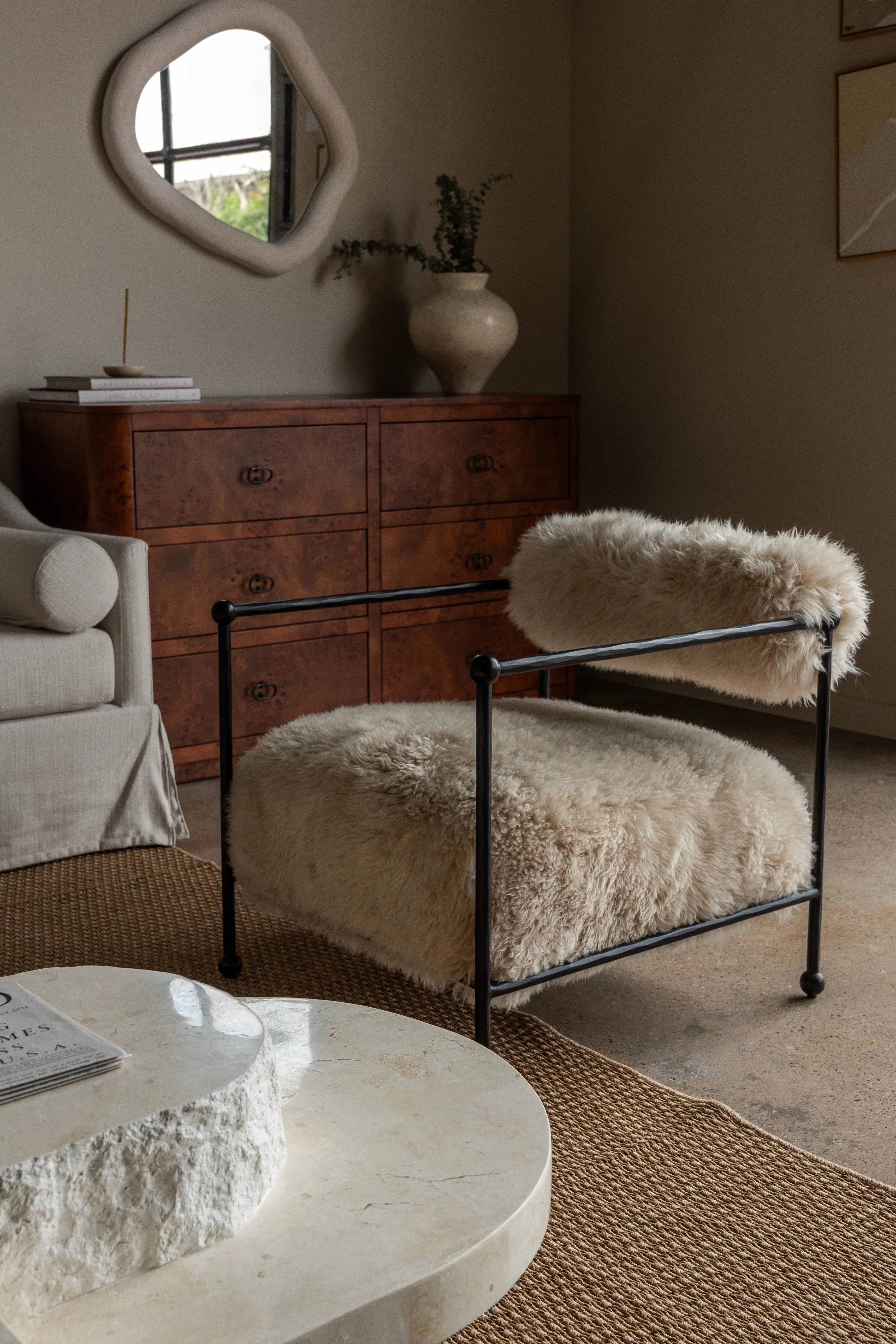 Wylie Shearling Chair - Image 7